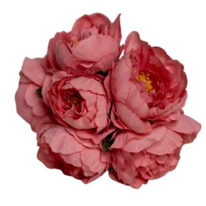 RAMILLETE FLAMENCA PEONIA ROSA