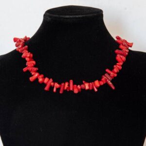 COLLAR CORAL ROJO