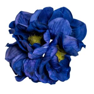 RAMILLETE FLAMENCA AMAPOLA AZULINA