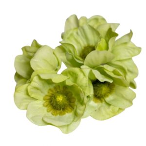 RAMILLETE FLAMENCA AMAPOLA VERDE