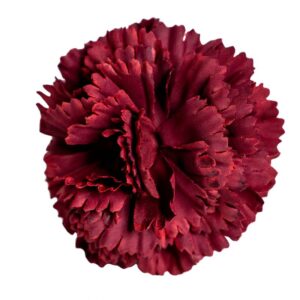 FLOR FLAMENCA CLAVEL BURDEOS