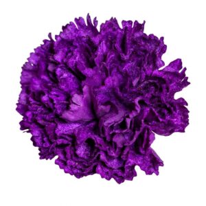 FLOR FLAMENCA CLAVEL MAXI TERCIOPELO MORADO