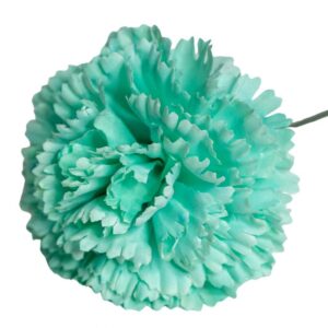 FLOR FLAMENCA CLAVEL VERDE AGUA