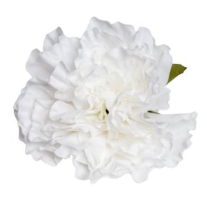 FLOR FLAMENCA PEONIA BLANCA