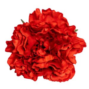 FLOR FLAMENCA PEONIA CORAL