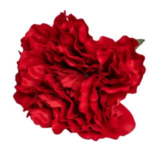 FLOR FLAMENCA PEONIA ROJA