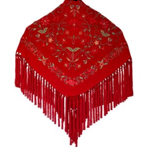 MANTONCILLO JARDIN  ROJO