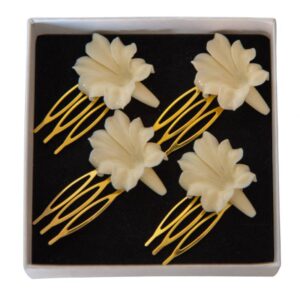 PEINECILLOS CAMPANITAS MINI HUESO