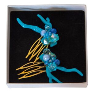 PEINECILLOS CORAL TURQUESA
