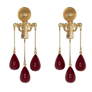 PENDIENTES VILLADIEGO BURDEOS