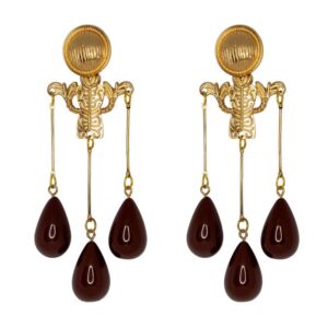 PENDIENTES VILLADIEGO MARRON