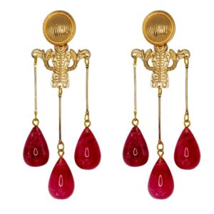 PENDIENTES VILLADIEGO ROSA MARMOL