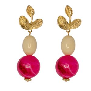 PENDIENTES FERIA FUCSIA