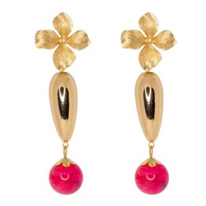 PENDIENTES LUISA FUCSIA