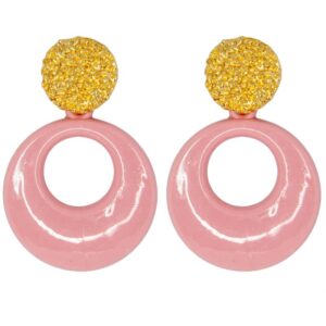 PENDIENTES MARISOL MINI ROSA