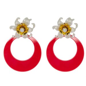 PENDIENTES MARISOL ROSA EMPOLVADO