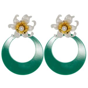 PENDIENTES MARISOL VERDE AGUAMARINA