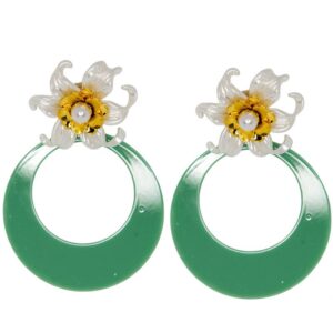 PENDIENTES MARISOL VERDE SECO