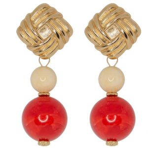 PENDIENTES MERCEDES CORAL