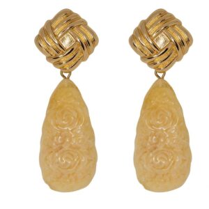 PENDIENTES PEÑAFLOR BEIGE