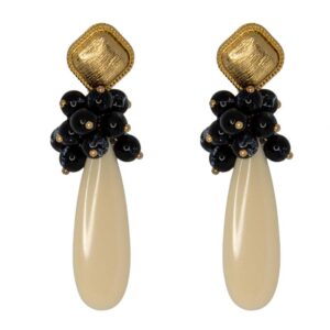 PENDIENTES ROCIO BEIGE