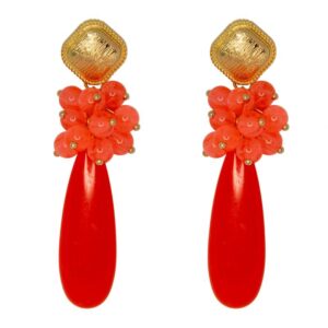 PENDIENTES ROCIO CORAL