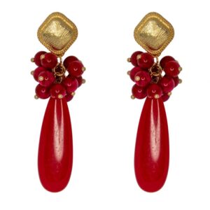 PENDIENTES ROCIO ROJO