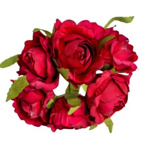 RAMILLETE FLAMENCA ROSAS ROJAS